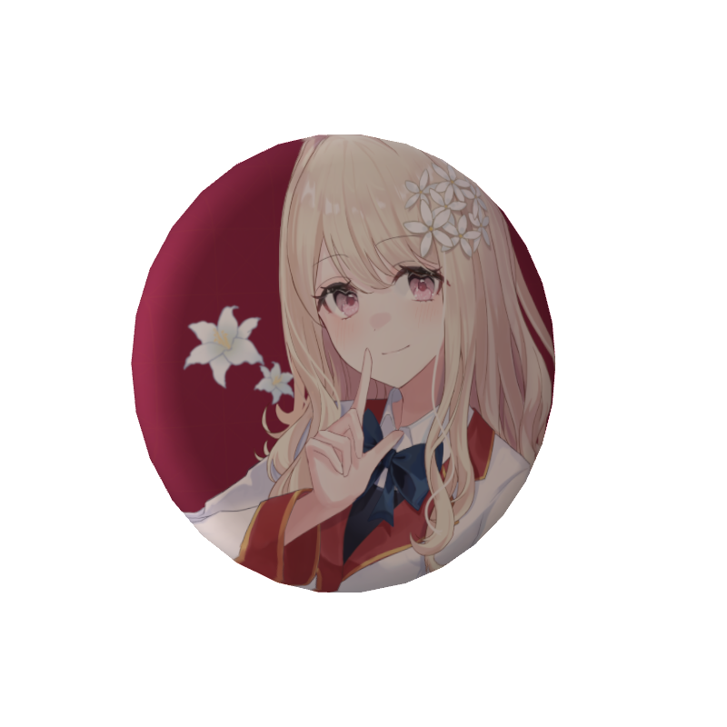 小石夕乃の缶バッジ【制服とユリ】の画像
