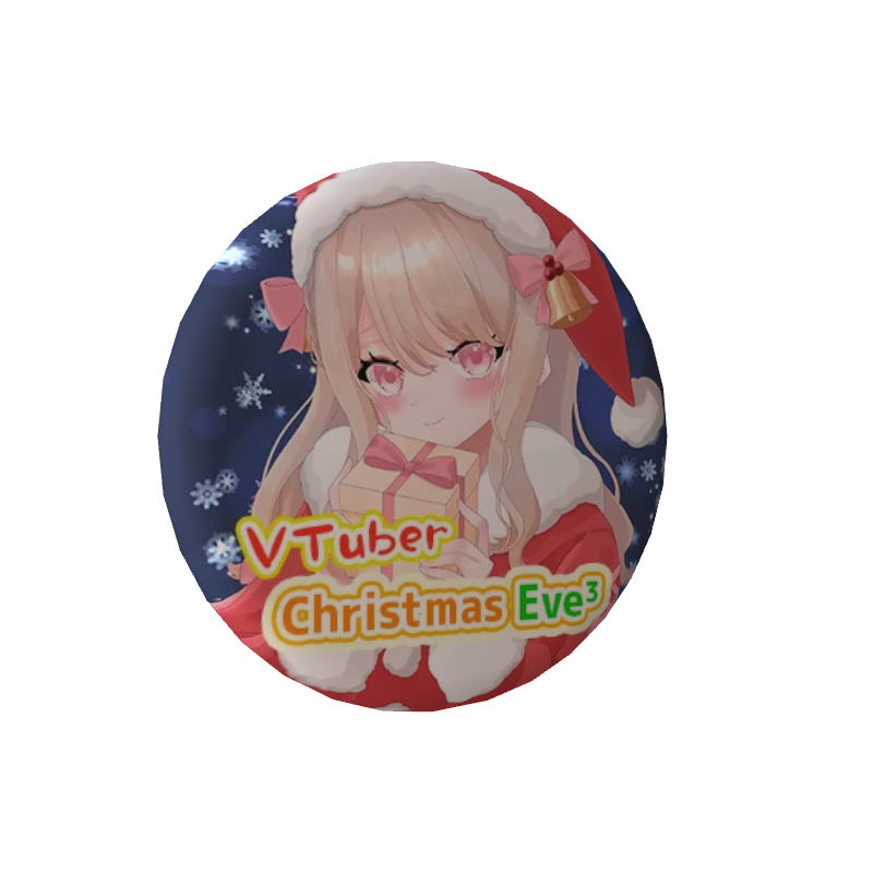 3D缶バッジ（小石夕乃 - Vtuber Christmas Eve³ - ）の画像
