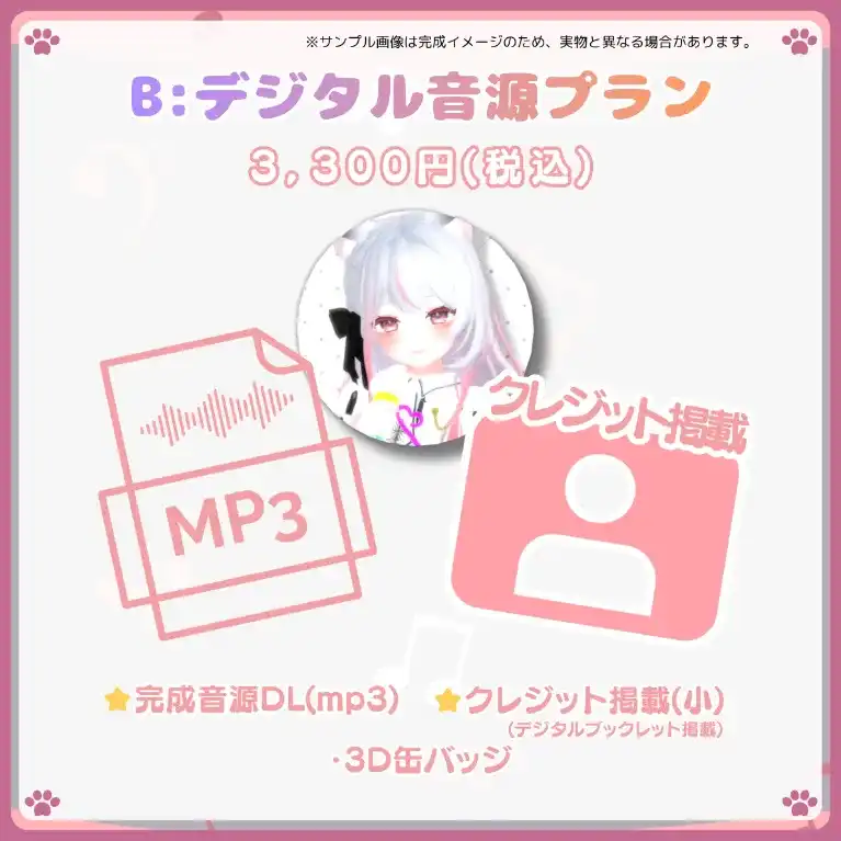 B:デジタル音源プラン