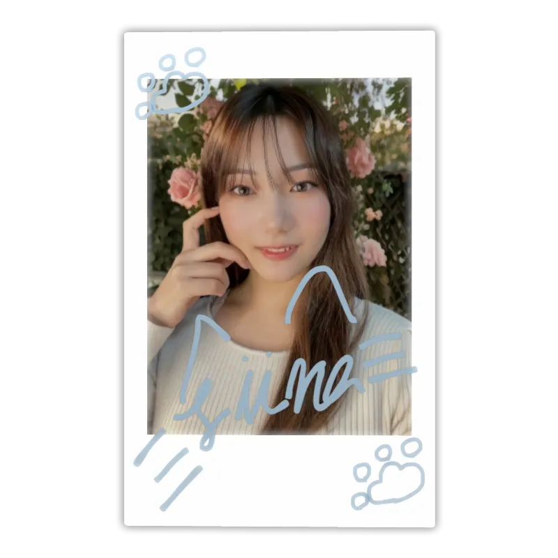 3Dフォトカード（りーな）の画像